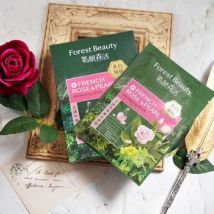 Forest Beauty - Natural Botanical Series French Rose & Pearl Whitening Mask 3 pcs 3 pcs