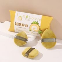 YAOZHI - Velvet Loose Powder Puff Set Green Grape Pie (3pcs)