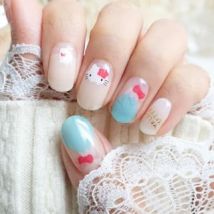 Lunacaca - Sanrio Hello Kitty Fuji Sky Nail Art Stickers 24 pcs