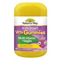 Kids Smart Vita Gummies Multi-Vitamin + Vegies 60 pastilles