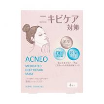 Kose - Acneo Medicated Deep Repair Mask 4 pcs