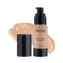NOTE - Detox and Protect Foundation - 8 Shades 100# Cashmere Beige - 30ml