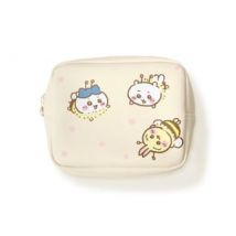 Kokoa - Chiikawa Zip Up Square Make up Pouch Yellow - One Size