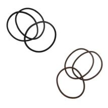 Hair Rubber Band Slim Black - 3 pcs