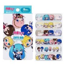 Santan - Hatsune Miku Bandage (18 Pieces) Bandage: 7.2×1.9cm (6 designs x 3, Total: 18 pcs)