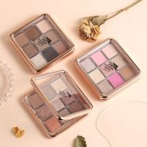 WODWOD - Magic Colorful 9 Colors Eyeshadow Palette - 3 Types 02# Nude Apricot - 16g