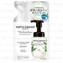 Kose - Natu Savon Select Washing Foam Refill Chamomil & Pear 160ml