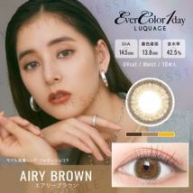 EverColor - LUQUAGE One-Day Color Lens Airy Brown 10 pcs P-0.50 (10 pcs)