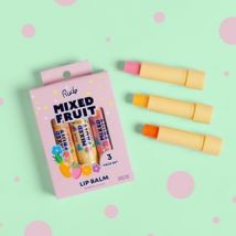 Rude Cosmetics - Mixed Fruit Lip Balm Trio - 2 Types Tropical Set - 4g