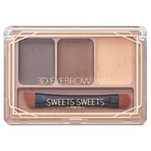 Chantilly - Sweets Sweets 3D Eyebrow Wax 01 Dark Brown 22g