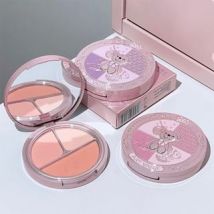 Art Value - Little Bear Knight 3-Color Blush Palette - 3 Types 01# Guava Tea (4g+3g+5g)