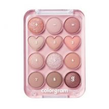 colorgram - Pin Point Eyeshadow Palette - 4 Types #01 Peach + Coral