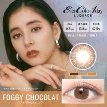 EverColor - LUQUAGE One-Day Color Lens Foggy Chocolate 10 pcs P-0.00 (10 pcs)