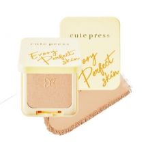 Cute Press - Evory Perfect Skin Plus Vitamin E Foundation Powder P1 Light Pink Beige