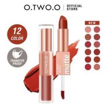 O.TWO.O - 2 in 1 Lipstick and Lip Mud - 4 COLORS #L01 APRICOT 2.5g+4g