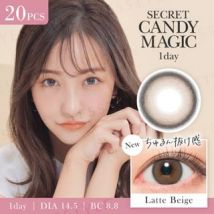 Candy Magic - Secret Candy Magic 1 Day Color Lens Latte Beige 20 pcs P-1.50 (20 pcs)