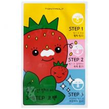 TONYMOLY - Homeless Strawberry Seeds 3 Step Nose Pack 6g