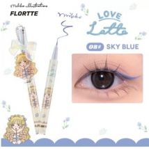 FLORTTE - SUMMER LIQUID EYELINER - 4 Colors #08 Sky Blue - 0.5ml