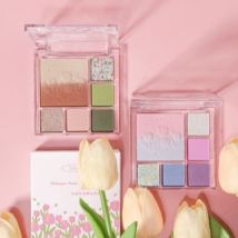 biya  - Tulip Embossed Gradient Eyeshadow Palette - 4 Types 102# Sea Salt Taro - 11g
