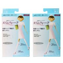 Nurse White Compression Stockings 1 pair - White - M-L