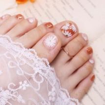 Lunacaca - Summer Flower Toenail Art Stickers 24 pcs