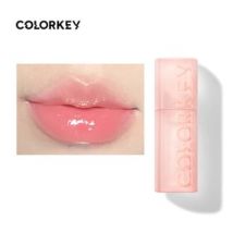 COLORKEY - NEW Water Mirror Lip Glaze - 3 Colors #027 Bubble Nude (Shimmer)- 3ml