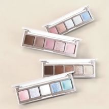 Eunarz - Pure Color Series 5-Color Eyeshadow Palette - 4 Types PA01# Caramel Chocolate - 5g