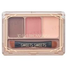 Chantilly - Sweets Sweets 3D Eyebrow Wax 02 Pink Brown 22g