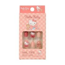 Santan - Sanrio Hello Kitty Check Nail Tips 1 set