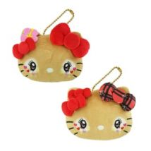 Sanrio Hello Kitty Heisei KOGYARU (Kogal) Series Die Cut Makeup Pouch Uniform Version ( 9.5 x 12.4cm)