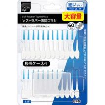 matsukiyo - Disposable Plastic Soft Rubber Tooth Picks SS-M 60 pcs