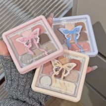 Art Value - Butterfly Pact Series Multi-Purpose Eyeshadow Palette - 3 Types 03# Oat Toasted Milk - 9.6g