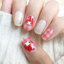 Lunacaca - Sanrio My Melody Picnic Daytime Nail Art Stickers 24 pcs