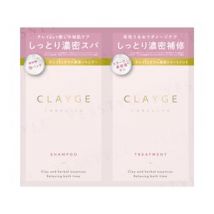 CLAYGE - Care & Spa Clay SR Moist Shampoo & Hair Treatment Trial Set 10ml x 2