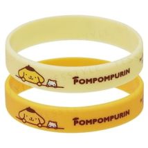Skater - Sanrio Pompompurin Insect Repellent Silicone Ring Bracelet 2 pcs