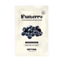 Pretty skin - Total Solution Essential Sheet Mask - 21 Types Blueberry