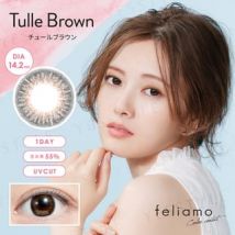 PIA - Feliamo 1 Day Color Lens Tulle Brown 10 pcs P-6.00 (10 pcs)