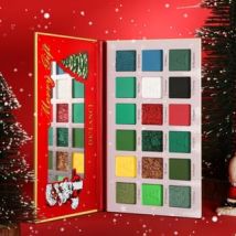 DE'LANCI - 18 Colors Christmas Eyeshadow #Green Makeup Palette - 27g