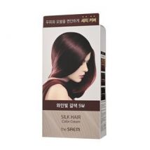 The Saem - Silk Hair Color Cream Gray Hair Cover - 5 Colors #5W Wine Brown