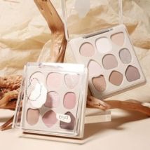 biya  - Geometry 9-Color Eyeshadow Palette - 2 Types 102# Grey Pink - 9g