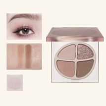JOOCYEE - Four-color Eyeshadow Palette - Fog Peach #F12 Fog Peach - 4.3g
