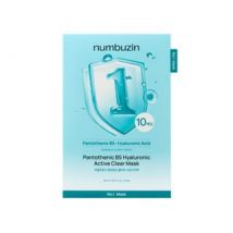 numbuzin - No.1 Pantothenic B5 Hyaluronic Active Clear Mask Set - Kit de 10 masques anti-acné