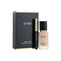 O HUI - Ultimate Cover Perfecting Foundation Special Set - 2 Colors #Y01 Milk Beige