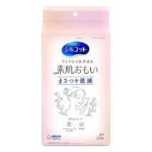 Unicharm - Silcot Skin Friendly Makeup Remove & Wiping Multi Facial Towel 60 pcs