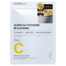CICIBELLA - Premium Sheet Mask Super Glutathione & Exosome 7 pcs