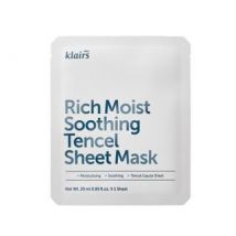 Dear, Klairs - Sheet Mask 1pc - 2 Types Rich Moist Soothing Tencel 25ml