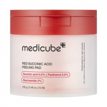 medicube - Red Succinic Acid Peeling Pad - Disques exfoliants à l'acide succinique rouge