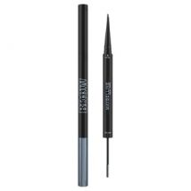 Maybelline - Brow Ink Color Tinted Duo Eyebrow Pencil & Mascara 08 Foggy Blue Limited Edition 1 pc