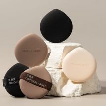 ORIGINAL ARTIST - Water Drop Skin-Friendly Powder Puff Set - 5 Types Black - Set (2pcs)