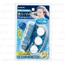 Green Bell - Shampoo Massage Hair Brush 1 pc - Blue